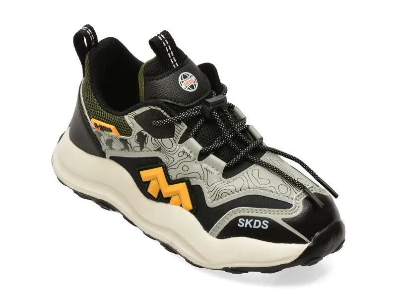 Pantofi sport SELECTION KIDS gri, W986, din piele ecologica