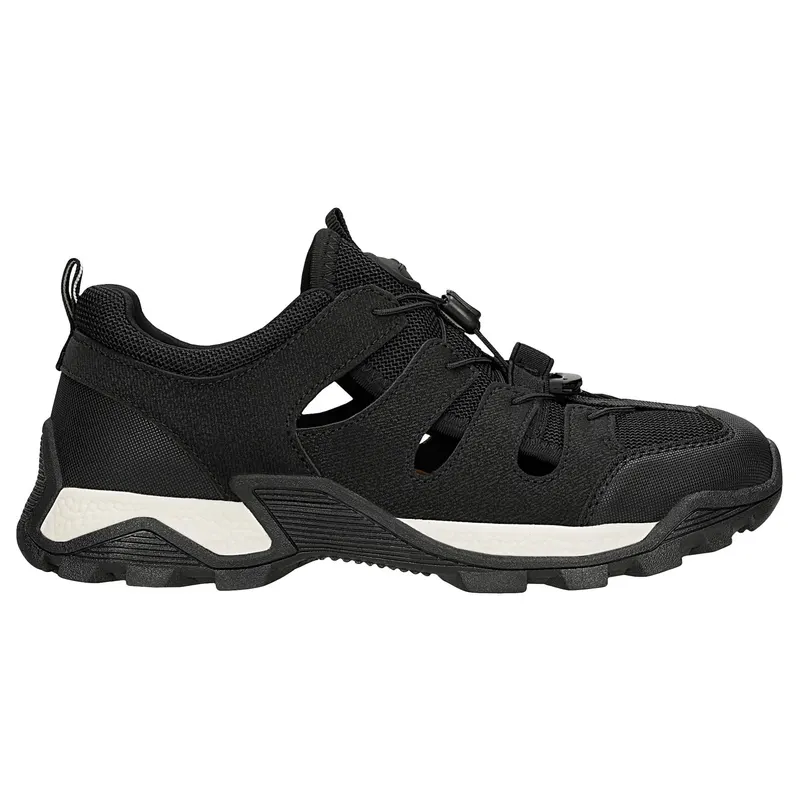 Sneakers negri din material textil RELAKS cu decupaje