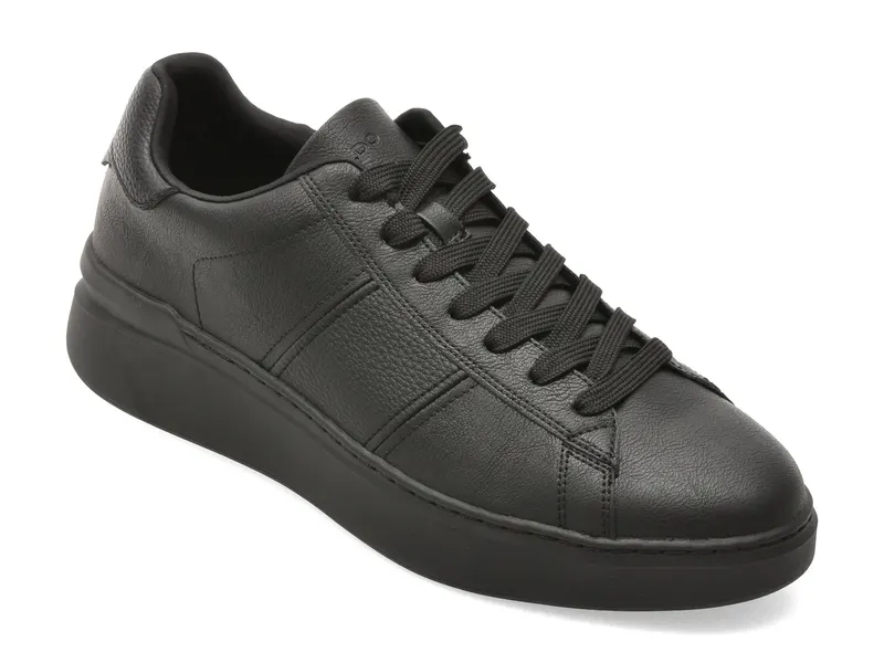 Pantofi sport negri, ADYN 007, din piele ecologica