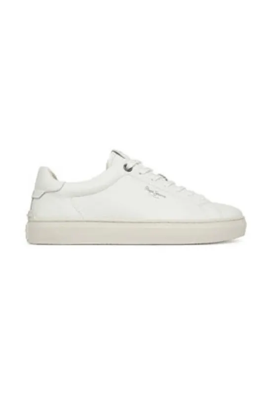Tenisi barbatesti - 305416421 - piele naturala - alb