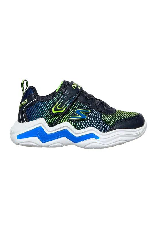 Pantofi sport cu LED-uri Lights-Erupters IV - Verde lime/Bleumarin