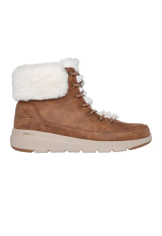 Ghete de piele ecologica On-The-Go - Caramel/Crem