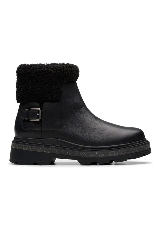 Ghete impermeabile de piele Hencroft Madi - Negru