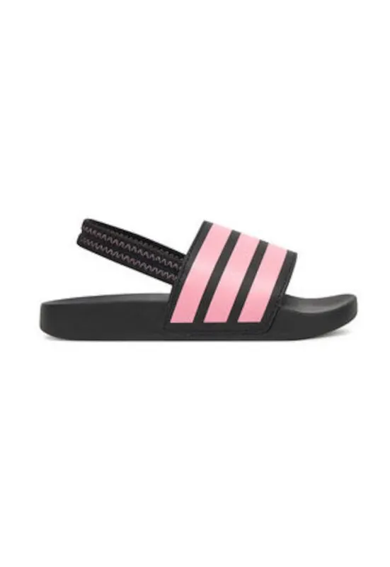 Sandale cu dungi si bareta elastica