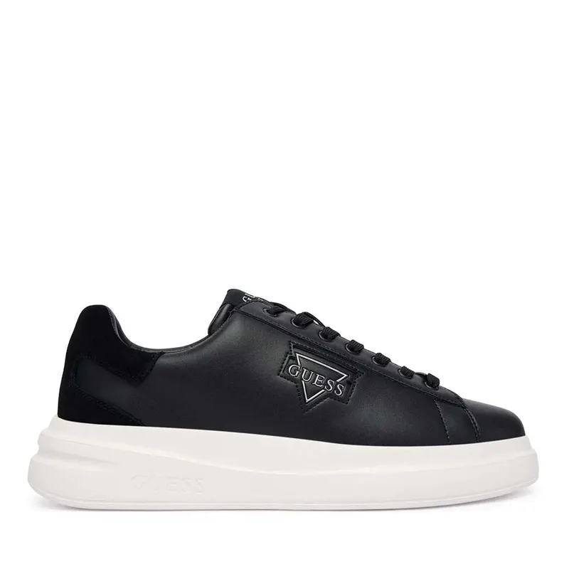 Sneakers bărbați Guess Elban negri din piele și sintetic 920BPFMFBANLEL12N