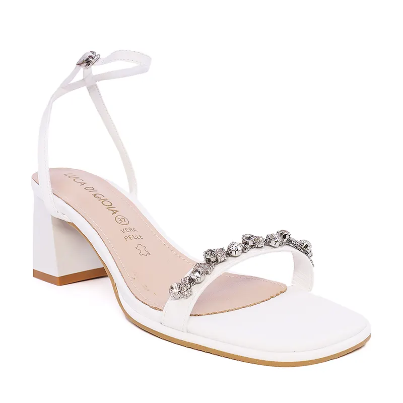 Sandale elegante femei Luca di Gioia albe din piele cu accesoriu decorativ 3847DS191A — imaginea 2