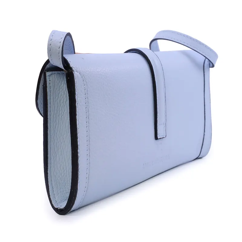 Poșetă crossbody tip plic femei Luca di Gioia azur din piele 144plp3708az — imaginea 2