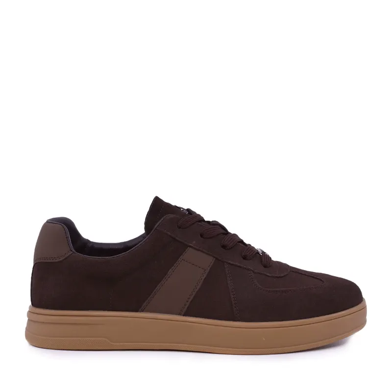 Sneakers bărbați Luca di Gioia maro din piele întoarsă 3912BP939VM