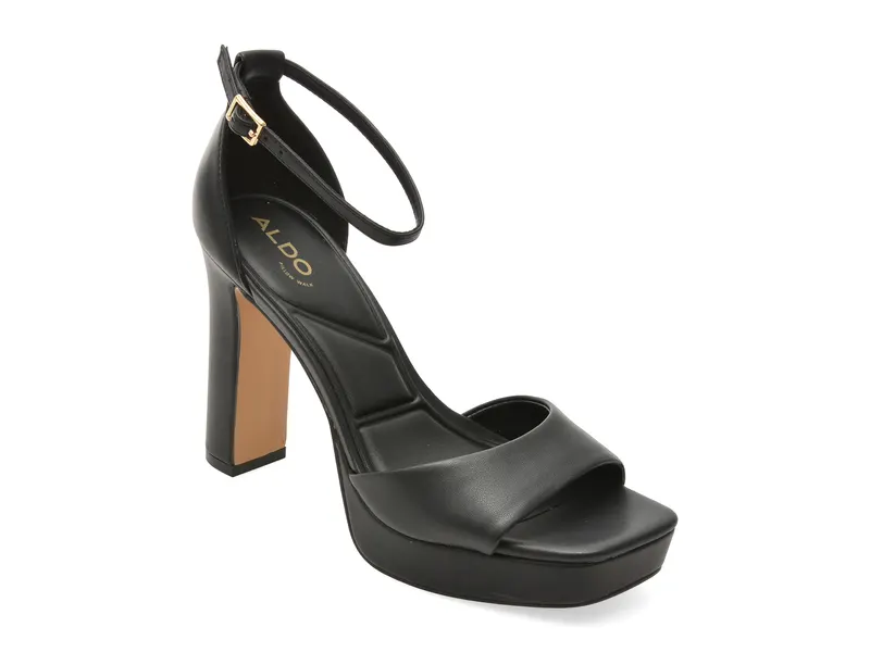 Sandale elegante ALDO negre, ELEONIA 001, din piele ecologica