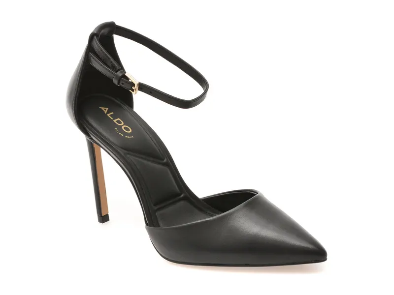 Pantofi eleganti ALDO negri, DERPERLA 007, din piele naturala