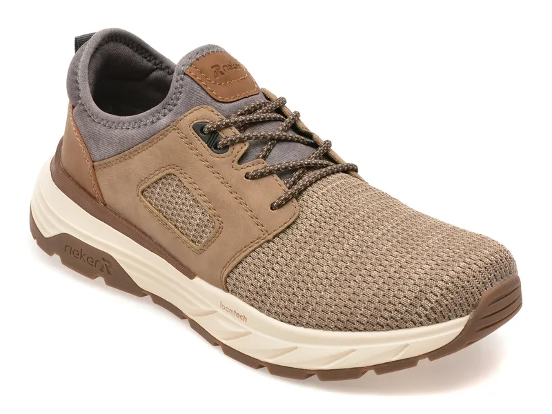 Pantofi sport RIEKER maro, 6150, din material textil