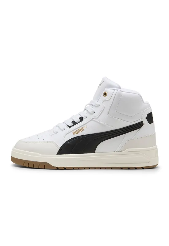Pantofi sport cu model in doua nuante Shuffle Downtown - Alb fildes/Negru/Alb optic