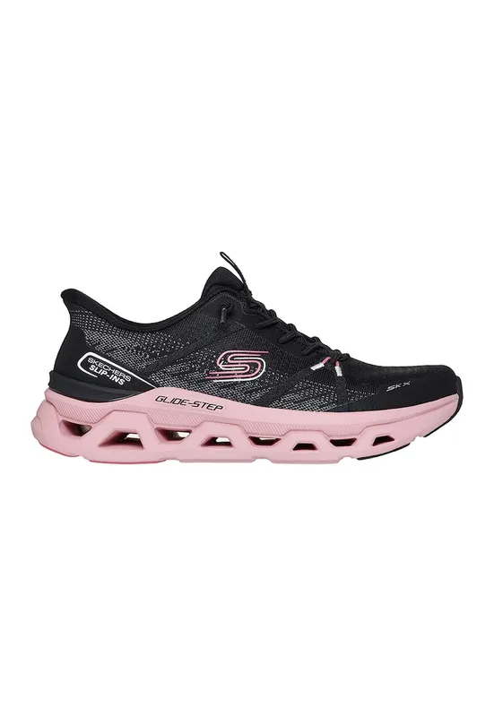 Pantofi sport slip-ins Glide Step Altus Fast Lane din plasa - Negru/Roz prafuit