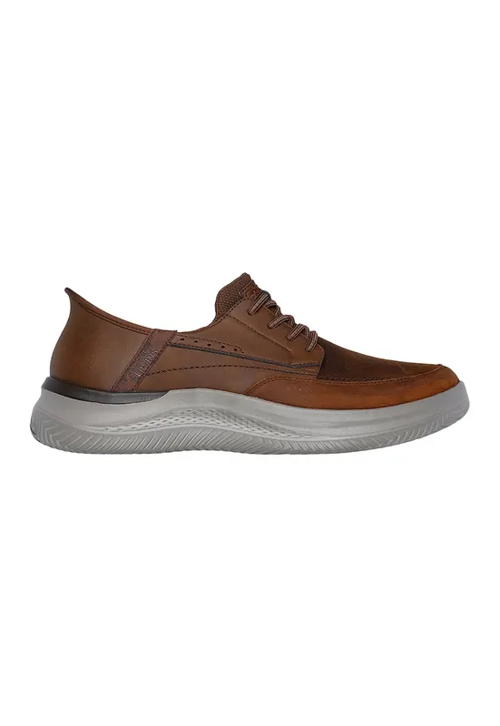 Pantofi sport Hasting Rory Slip-ins® din piele si piele ecologica - Caramel