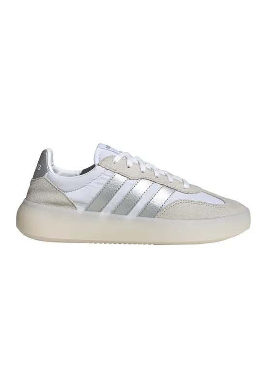 Pantofi sport Barreda Decode cu garnituri din piele intoarsa - Gri deschis/Alb murdar
