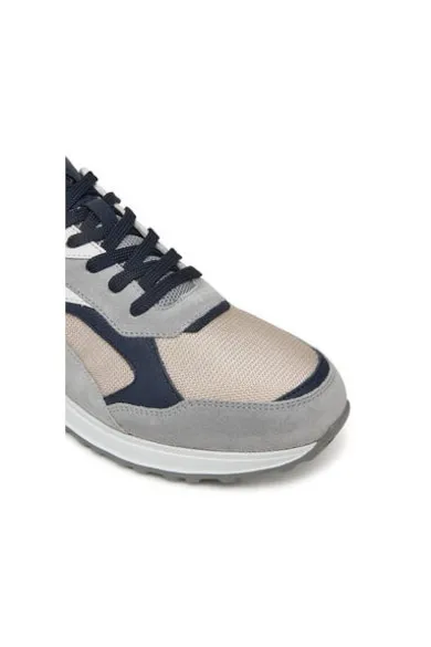 Pantofi sport barbati - 12521505 - Piele naturala - Gri