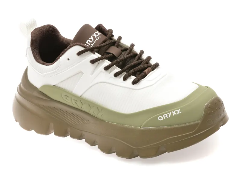 Pantofi sport albi, 9867, din material textil