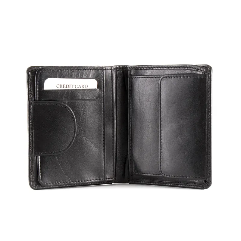 Portmoneu bărbați negru din piele 263bpu2161n — imaginea 2