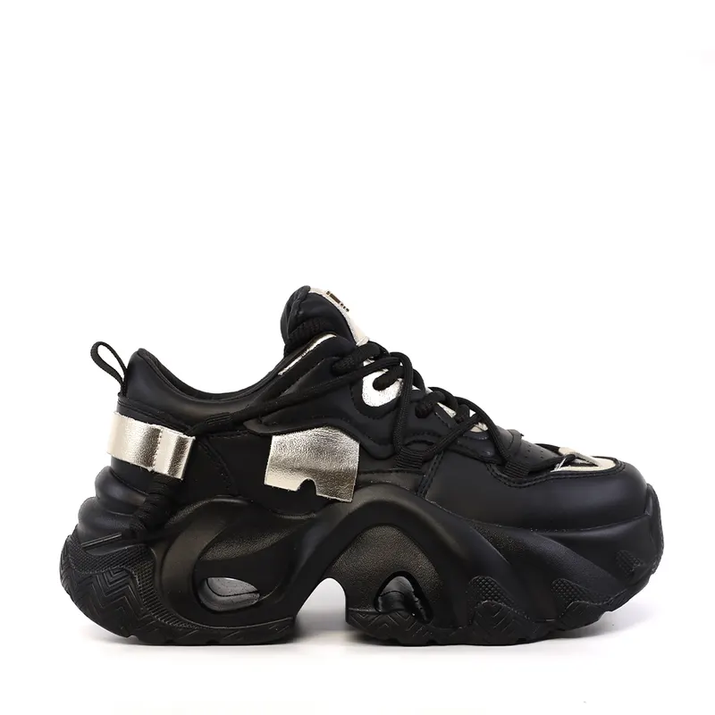 Sneaker chunky femei Enzo Bertini negri din piele 1391DP1710N
