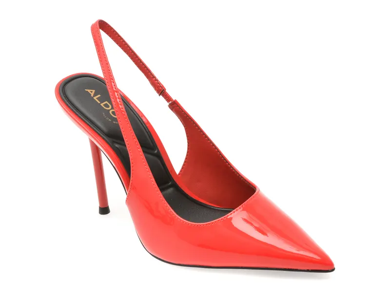 Pantofi eleganti ALDO rosii, PUCKERUP 600, din piele ecologica