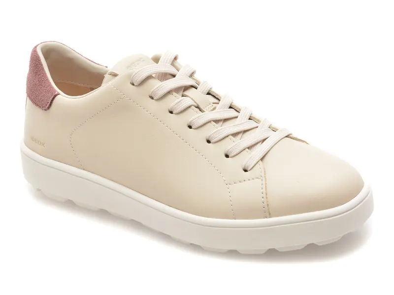 Pantofi sport GEOX bej, D65PJC, din piele naturala
