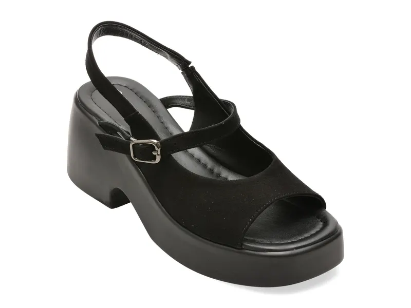 Sandale GRYXX negre, 1766211, din piele intoarsa
