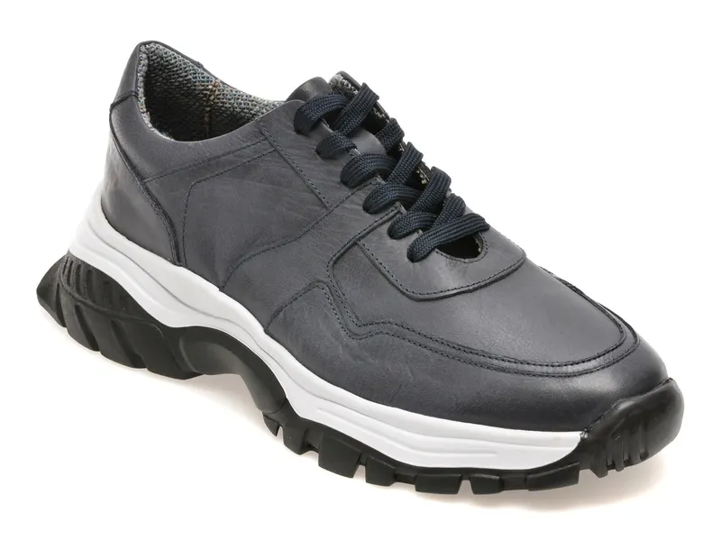Pantofi sport RELAX bleumarin, 8129A, din piele naturala