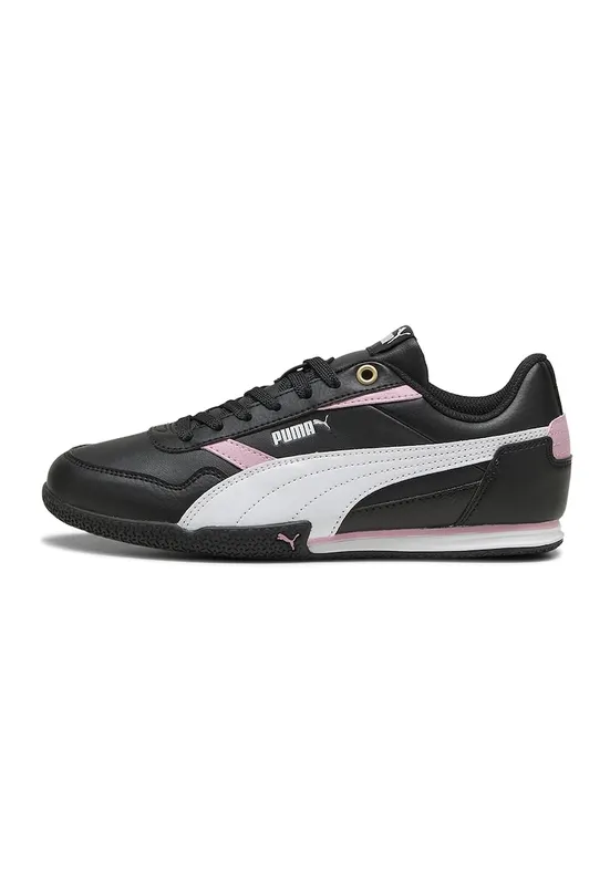 Pantofi sport Bella Donna din piele ecologica - Alb/Negru/Roz