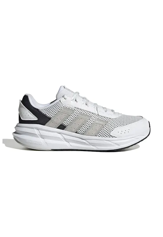 Pantofi sport AstraStar de piele ecologica si plasa - Alb/Argintiu