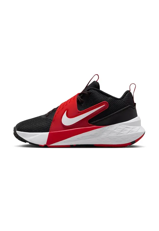 Pantofi Team Hustle D 12 pentru baschet - Rosu/Alb/Negru