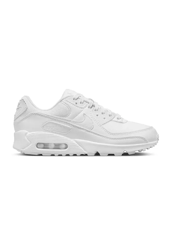 Pantofi sport din piele ecologica cu garnituri din material textil Air Max 90 - Alb optic