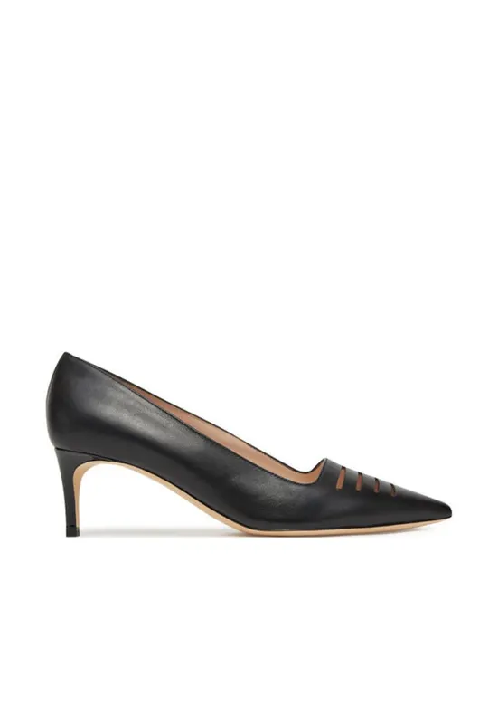 Pantofi dama PA10145C0MPA200A - Piele naturala - Negru - Negru