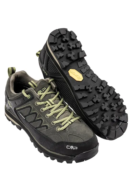 Pantofi sport barbati - Trekking - Piele/nylon - Kaki - Kaki