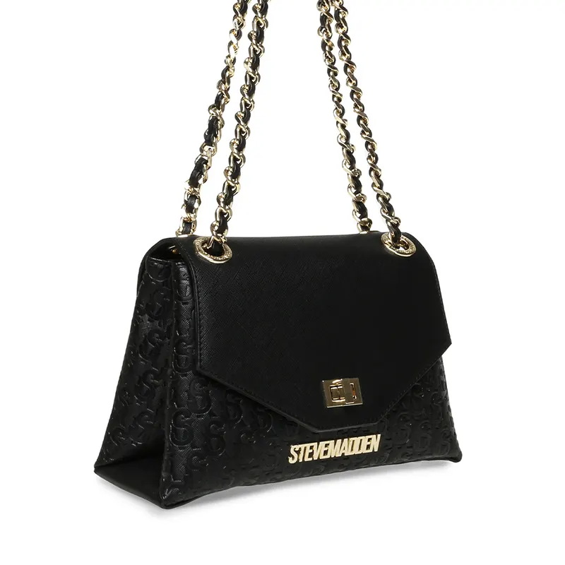 Poșetă satchel femei Steve Madden Volt neagră 1661POSSBVOLT-6N — imaginea 2