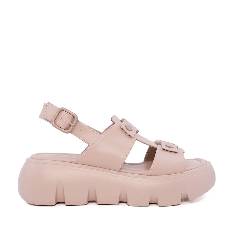 Sandale femei Luca di Gioia nude din piele 1297DS1531NU