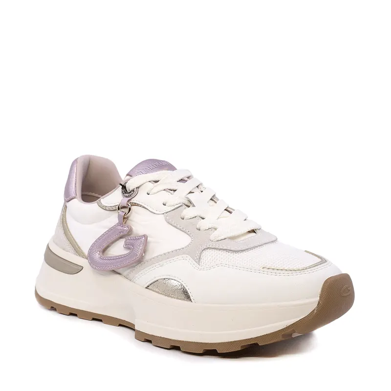 Sneakers femei Alberto Guardiani Levante Charm albi 811DP61501A — imaginea 2