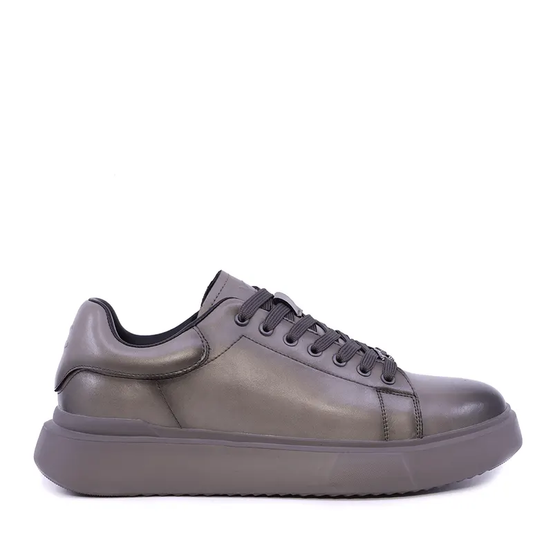Sneakers ușori bărbați Luca di Gioia gri din piele 3912BP928GR