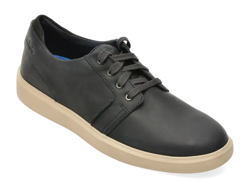 Pantofi sport CLARKS bleumarin, BRODIN SEAM, din piele naturala