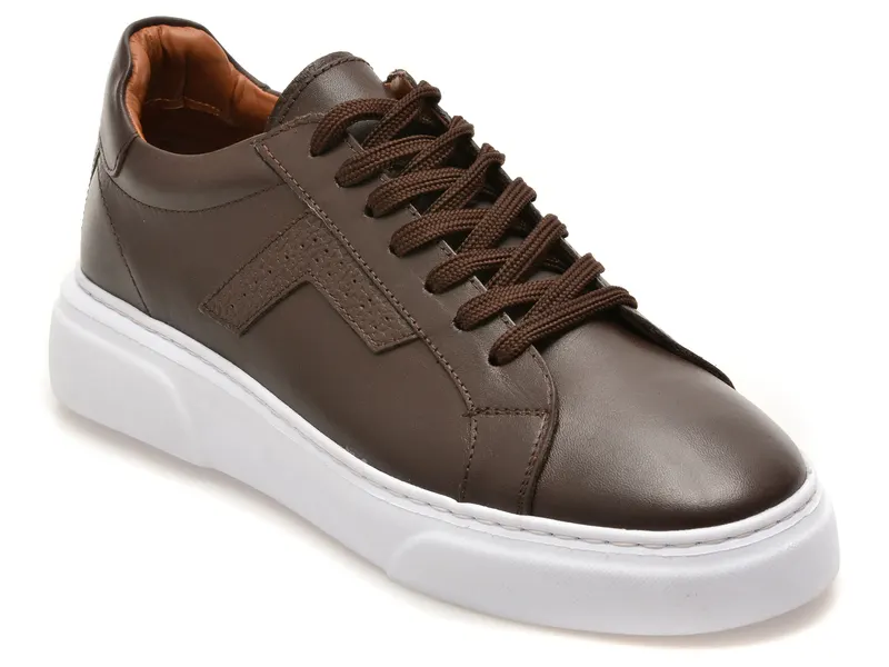 Pantofi sport LOST maro, LST12, din piele naturala