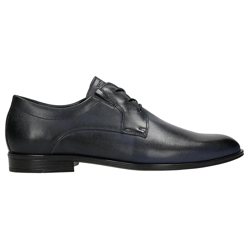 Pantofi eleganți bărbătești bleumarin din piele box