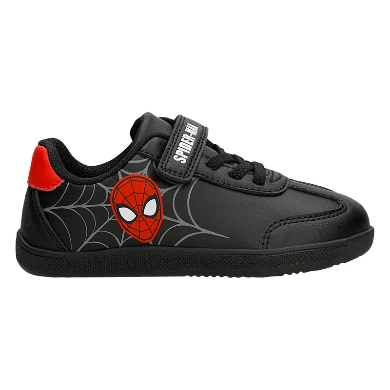 Teniși negri Spider-Man cu inserții roșii BARTEK 87070-11