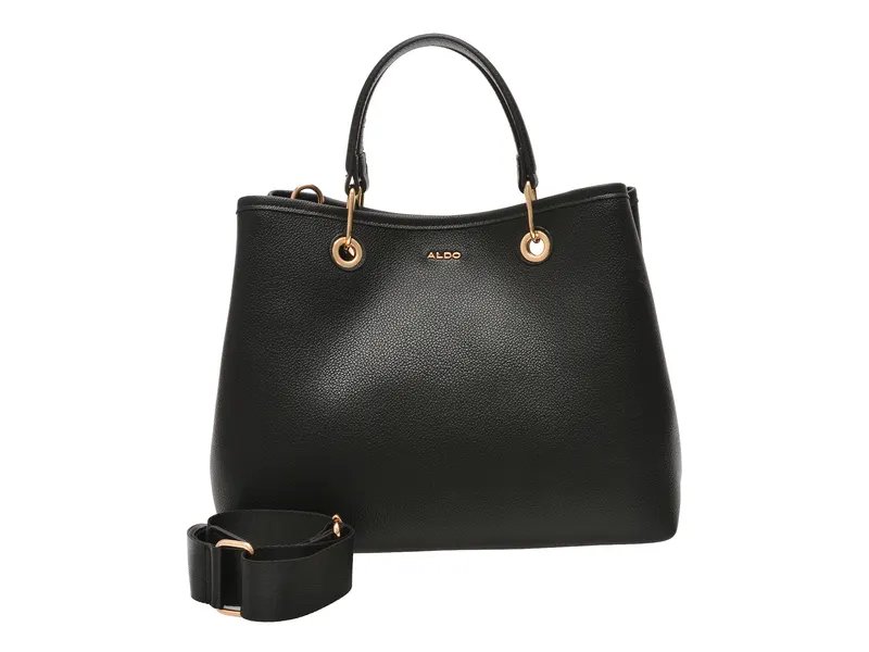 Geanta neagra, GRACELYNEE 001, din piele ecologica