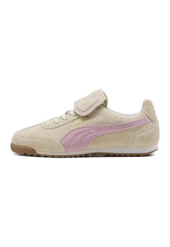 Pantofi sport Arizona Premium de piele intoarsa - Lila/Crem