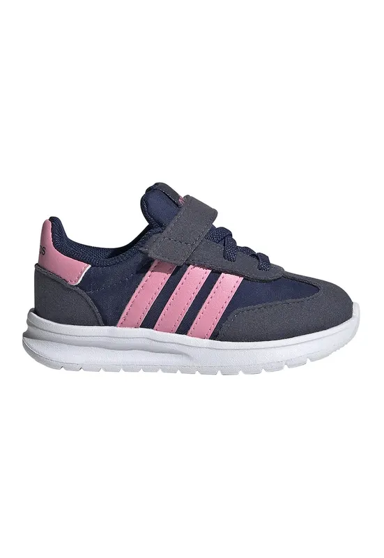 Pantofi sport Run 70s 2.0 cu velcro - Roz pastel/Bleumarin