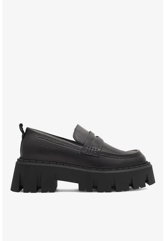Mocasini dama 5905588045212 - Piele naturala - Negru - Negru