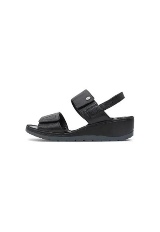 Sandale dama - 9-28251-42 - Piele naturala - Negru