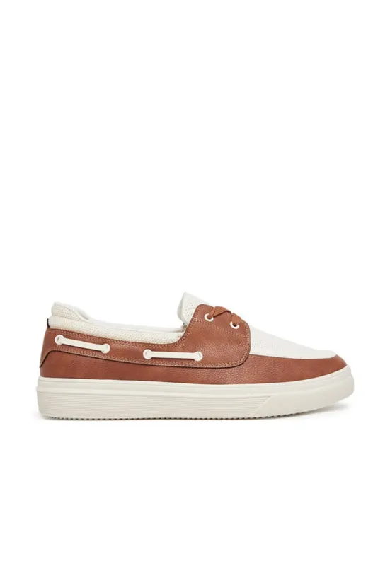 Pantofi barbati 13963617 - Piele ecologica - Maro