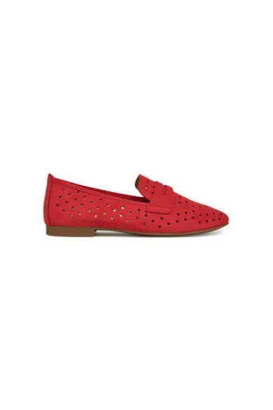 Mocasini dama 65.219.15 - Piele naturala - Rosu - Rosu