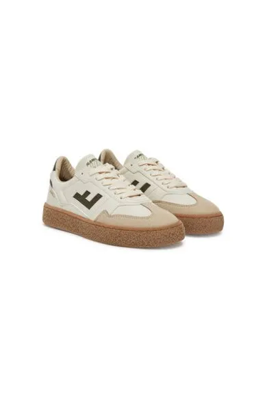 Pantofi sport unisex Flamingos Life - BBOLI - Piele ecologica - Ecru
