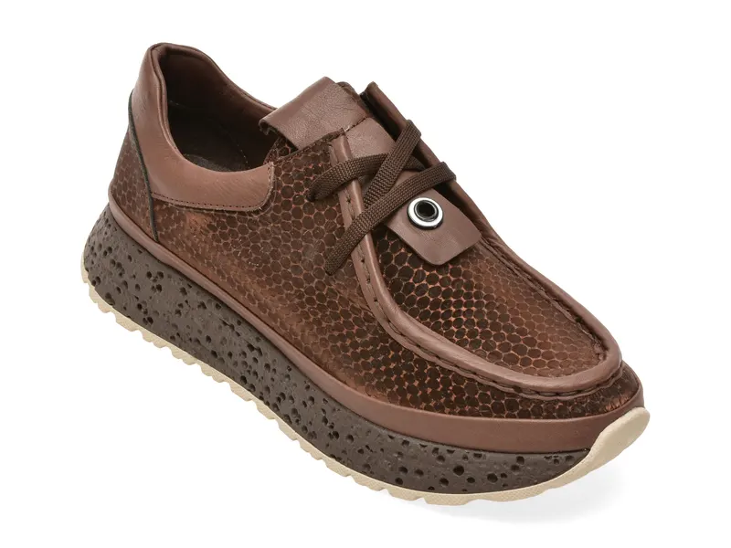 Pantofi maro, 2191550, din piele naturala